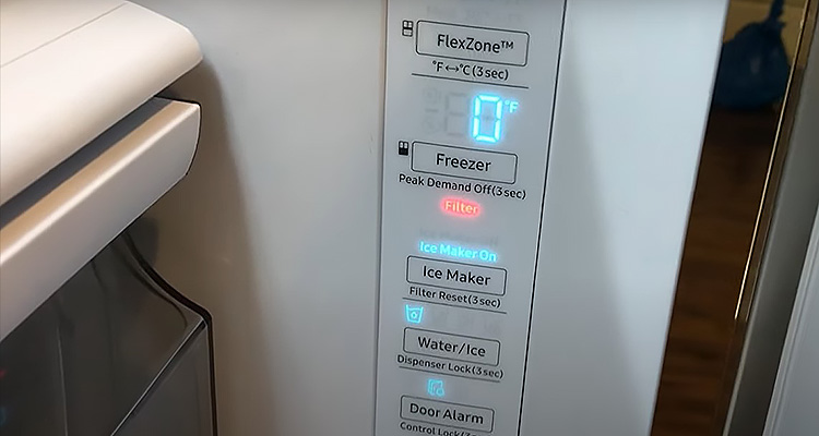 Filter Light on Samsung Refrigerator